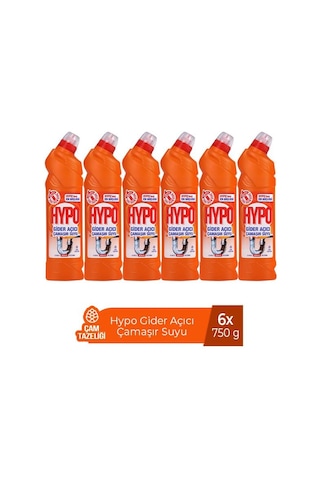 Hypo Gider Açıcı Çamaşır Suyu Çam Tazeliği 6 x 750 G