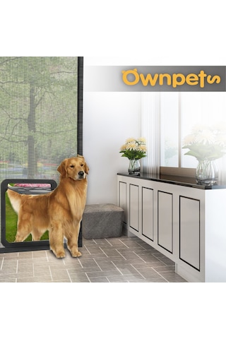 Geekyou Kedi Köpek 24x29cm Manyetik Otomatik Kapanır Kilitlebilir Abs Evcil Hayvan Pencere Kapısı