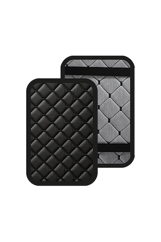 Kapitone Deri Siyah Dikişli Universal Kolçak Kılıfı