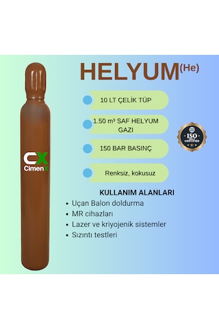 Helyum Balon Gazı Dolu-tekrar Doldurulabilir 10 Lt