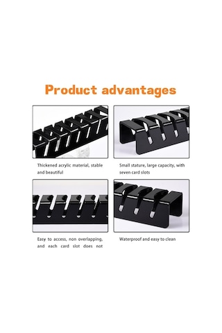 Flybuy 14 Adet Akrilik Şapka Askılığı - Kurumsuz, Yer Tasarruflu Şapka Organizatörü Siyah Reedark Beyzbol Şapka Askısı, Odanızı Düzenleyin Siyah