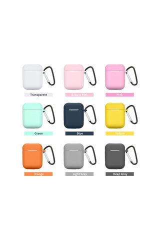 Youmex İ-12 Kablosuz Kulaklık Kılıfı, Silikon Malzeme, Evrensel Uyumlu, Askı Takımı İle, Mavi Rengi Mavi