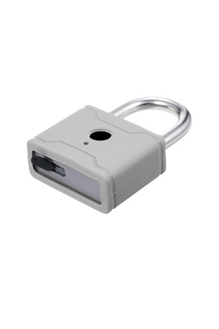 Hallow-t1006d Akıllı Parmak İzi Asma Kilit Şarj Edilebilir,gri