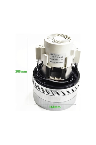 Emb İtalyan 220v 1800w Üçfan Yıkamalı Süpürge Motoru