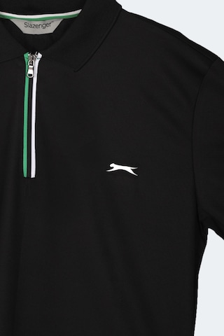 Slazenger Kenshın Erkek Polo Yaka Siyah Tişört