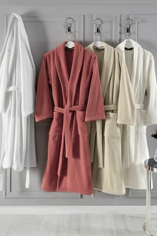 Soft Cotton Micro Bornoz Ekru
