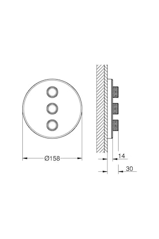 Grohe Grohtherm Smartcontrol Üç Noktadan Akış Kontrollü Kumanda - 29152Ls0 Beyaz