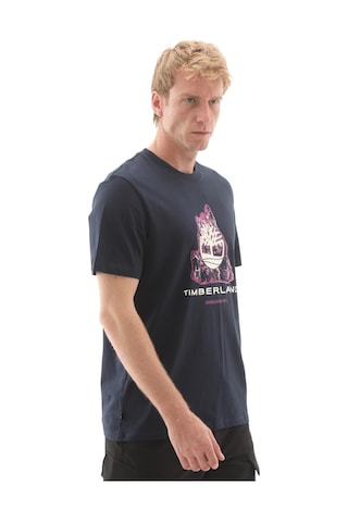 B0a5mka4331-r Timberland Front Seasonal Tree Logo Graphic Tee Erkek T-shirt Mavi B0a5mka4331-r Mavi