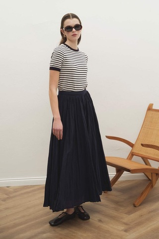 Hooopstore Boho Crash Lacivert Etek