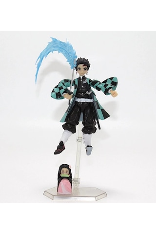 Özel Üretim Hediye Dekoratif Figür Anime Demon Slayer Tanjiro Figürü 14 Cm Alk5311