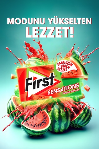 First Sensations Karpuz Aromalı Sakız 12 x 27 G