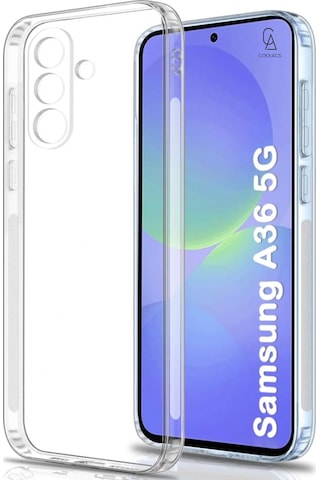 Samsung Galaxy A36 Uyumlu Kılıf Esnek Silikon Telefon Kılıfı Ve Temperli Cam Ekran Koruyucu Şeffaf