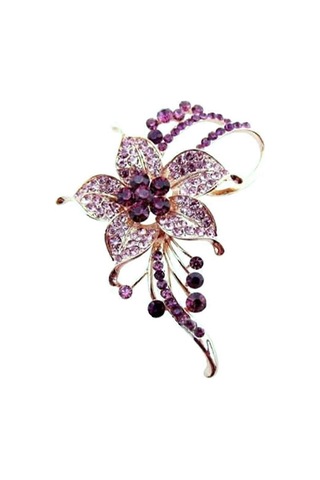 Kristal İnci Çiçek Broşları İğneler Moda Güzel Oluşturulmuş Yapay Elmas Çiçek Broşu Zarif Kadın Kız İçin Parti Dans Düğün Ziyafet İçin İyi Fikir Çok Renkli