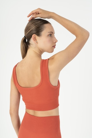 Maraton Slimfit Kadın Düz Yaka Kiremit Bra Kiremit
