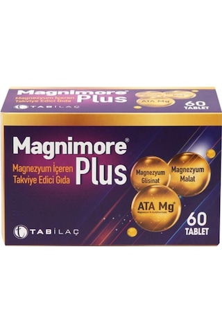 Plus 60 Magnezyum Içeren Takviye Edici Gıda