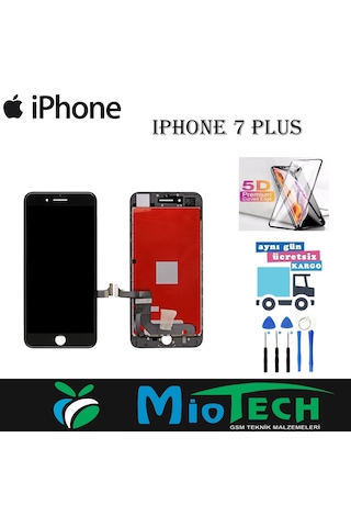 Apple Uyumlu iPhone 7 Plus Lcd Ekran Dokunmatik Kırılmaz Cam Tamir Set