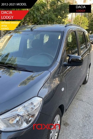 Dacıa Lodgy 2012-2021 Batman & Yarasa Ayna Kapağı Parlak Piano Black Sport