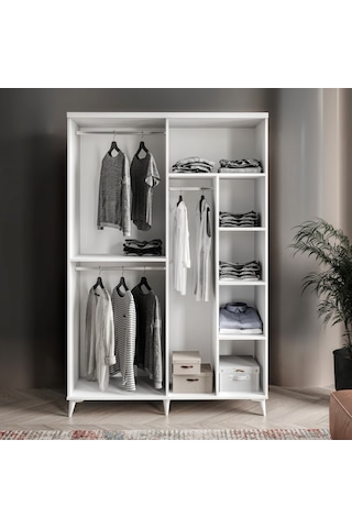 Guneystore Oslo 4 Kapaklı Komple Mdf Gardırop