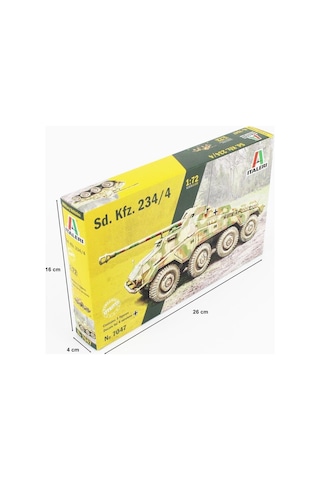 Italeri 7047s 1/72 Ölçek, Sd. Kfz. 234/4 Zırhlı Araç, Plastik Model Kiti-51176