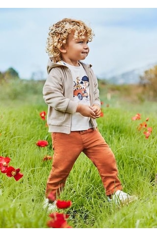 Andywawa Mayoral Erkek Bebek Turuncu Keten Pantolon 01541 Yeşil