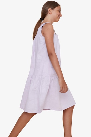 Escabel Kız Çocuk Jile Elbise Cepli Askılı 5-9 Yaş, Lila Lila