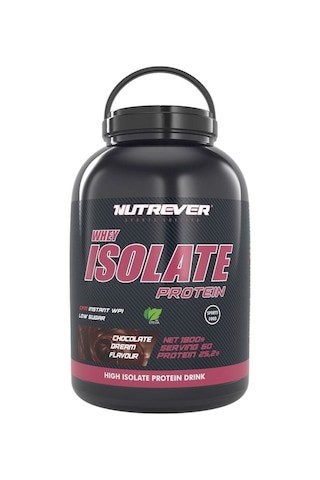 Nutrever Çikolata Whey Isolate Protein 1800 Gr İzole Protein Tozu Nutrever Çikolata Whey Isolate Protein 1800 Gr İzole Protein Tozu