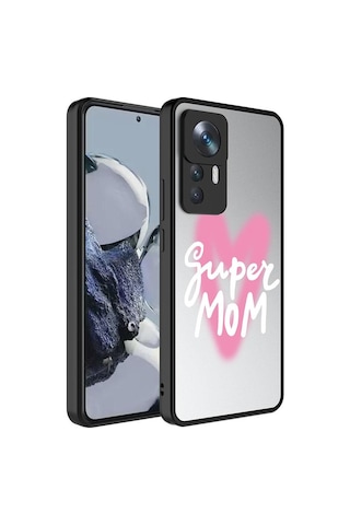 Xiaomi Mi 12t Kılıf Aynalı Desenli Kamera Korumalı Parlak Zore Mirror Kapak-36214