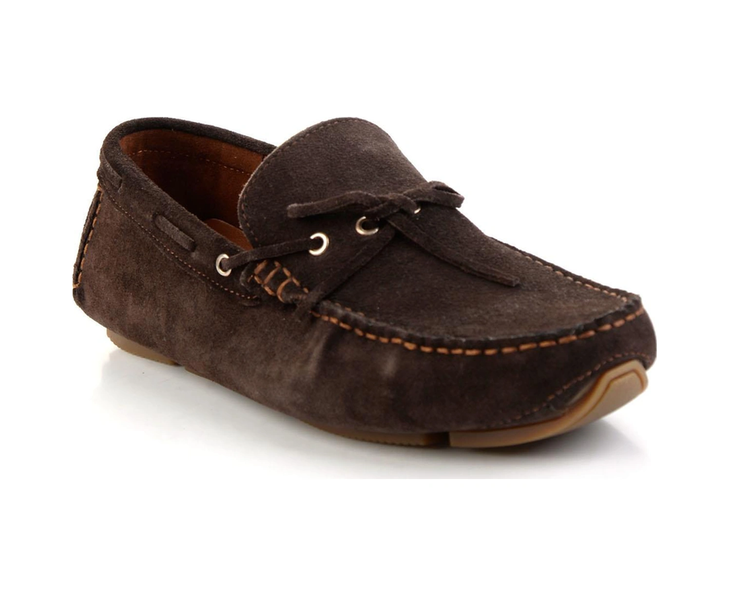 Bambi Kahve Hakiki Deri Erkek Loafer Ayakkabı E01547070102 Kahve