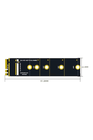 Sones M2 Key A/e - Nvme Key-m Adaptör Genişletme Kartı Wıfı Arayüzü