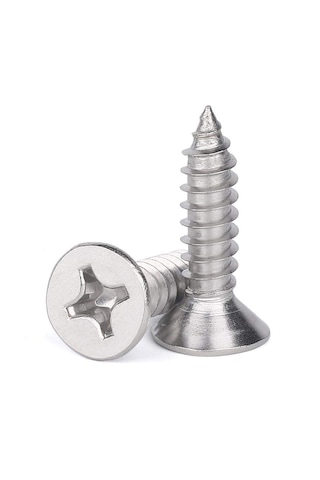 Paslanmaz Krom Vida. 30mm. 100 Adet. M4