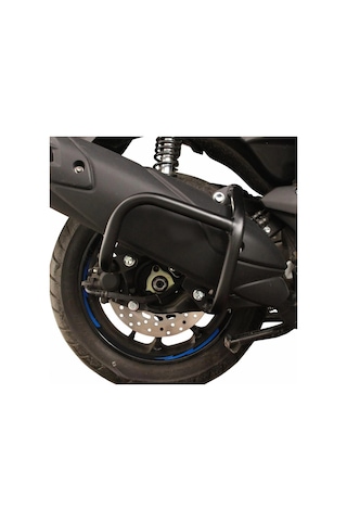 Yamaha Nmax 125 / 155 2021-2024 Uyumlu Egzoz Koruma Demiri Siyah