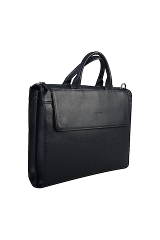 Guard Briefcase Deri Evrak Çantası Siyah