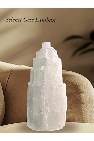 Selenit Gece Lambası 19-22 Cm 7