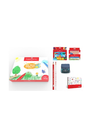 Faber-Castell Okul Öncesi Jumbo Boyama Seti 6 Parça – Renkli İlk Boyama Deneyimi