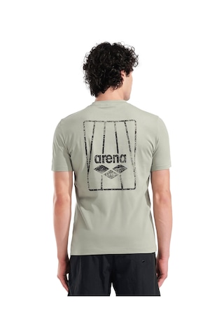 Arena Pocket Back Print Erkek Yeşil Günlük Stil T-shirt 011163660