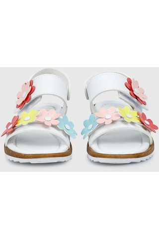 Wendy K-62p Kız Çocuk Günlük Sandalet Beyaz