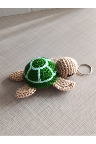 Caretta Örgü Anahtarlık Gümüş