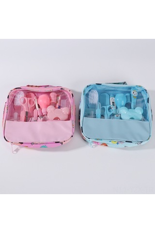 Yaozixa Bebek Bakımı 13 Parça Seti - Burun Emici, Tırnak Kırıcı Ve Temizlik Araçları - Güvenli, Hafif Ve Konforlu Pembe Paket