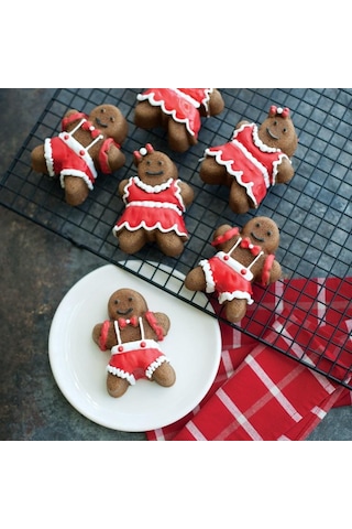 Nordicware Gingerbread Mini Kek Kalıbı 86948 Altın