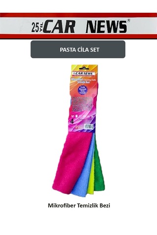 Car News Pasta Cila Mikrofiber Bez Ve Sünger Set