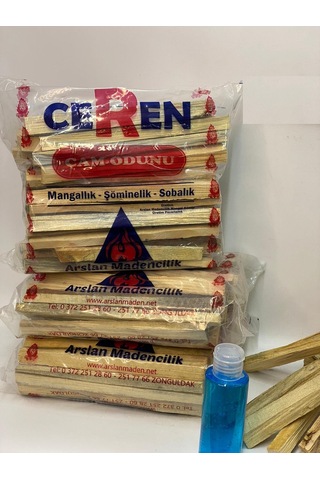 Tutuşturmalık Mangal.Şömine. Semaver Çam Odunu 6Lı Paket 2 Adet J