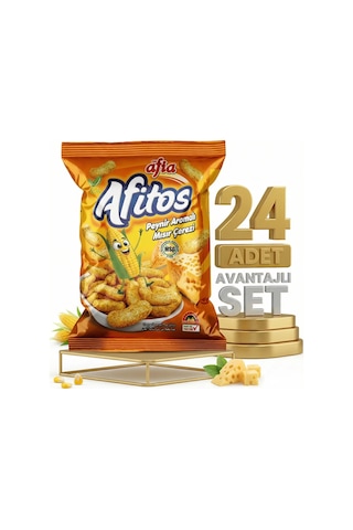 Afia Afitos Peynir Aromalı Mısır Çerezi 24x50 Gr