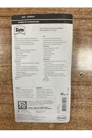 Sista Rtv Silikon Sıvı Conta 50Gr.