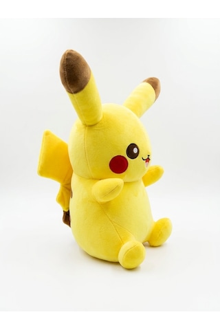 Pokemon Pikachu Peluş Oyuncak Uyku Arkadaşı Peluş Oyuncak Sarı 45 Cm