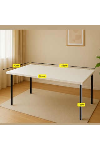 Yemek Çalışma Masası 105 70 Metalayaklı