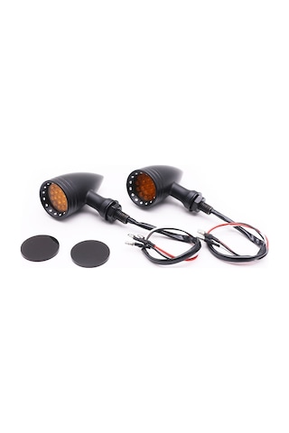 Z006 1 Çift 12v Modifiye Evrensel Motosiklet Led Dönüş Sinyali Siyah