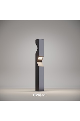 Fonelight Dualluz Çift Yönlü Bahçe Aydınlatması Antrasit 100 Cm Antrasit