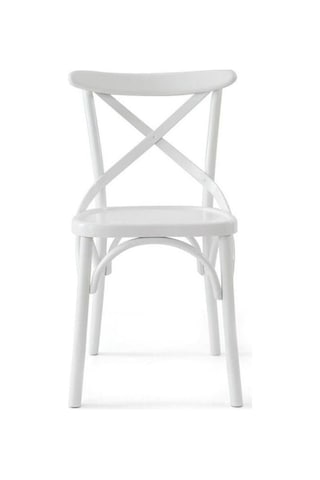 Gazzini Thonet Ahşap Sandalye Beyaz