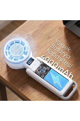 Minesk Airflow Pro Taşınabilir Mini Vantilatör - Buz Etkisi - Kat
