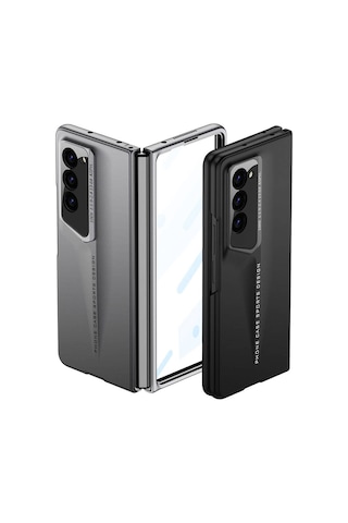 Galxy Uyumlu Z Fold 6 Kılıf Ultra İnce Kamera Korumalı Sert Rubber Zore Procase Kapak-titanyum-gri Titanyum-gri